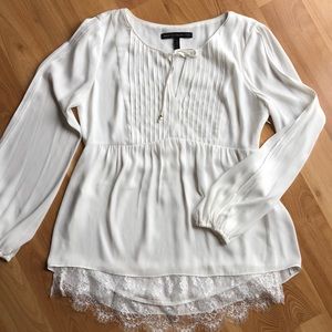 White House Black Market Drapey Long-sleeve Blouse